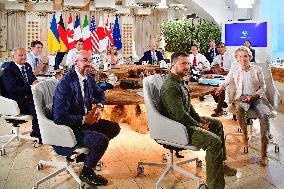 President Zelenskyy At G7 Summit - Italy
