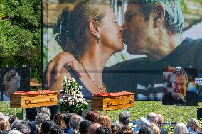 Public Tribute To Ben Vautier And His Wife - France