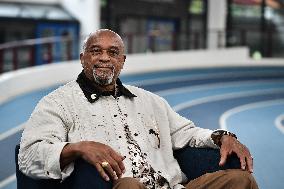 American former track and field athlete Tommie Smith at ATHLETICA north of Paris FA