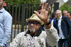 American former track and field athlete Tommie Smith at ATHLETICA north of Paris FA