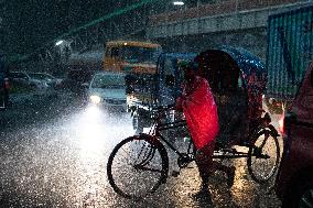 Heavy Rain In Dhaka