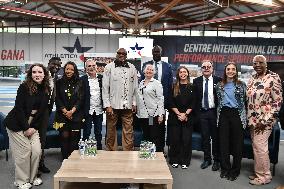 American former track and field athlete Tommie Smith at ATHLETICA north of Paris FA