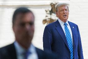 Trump In DC For Capitol Hill Visits