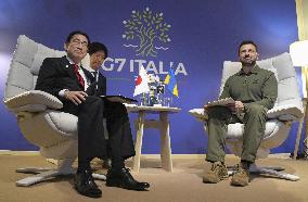 Kishida-Zelenskyy talks in Italy