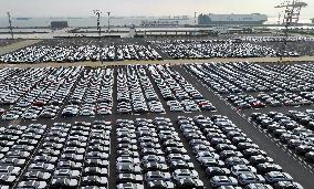Vehicles Export at Taicang Port in Suzhou