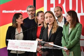 Front populaire press conference in Paris FA