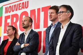 Front populaire press conference in Paris FA