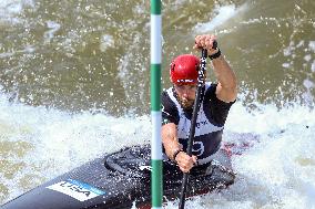 Men's Canoe Heats ICF Canoe Slalom World Cup In Krakow
