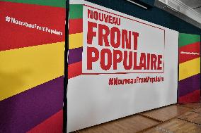 Front populaire press conference in Paris FA