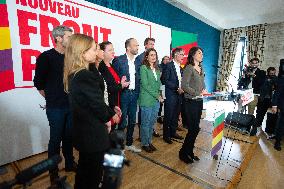 Front Populaire Press Conference - Paris