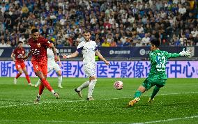 (SP)CHINA-TIANJIN-FOOTBALL-CSL-TIANJIN VS SHANGHAI (CN)