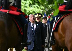 Senate President Larcher Marks 80th Anniversary Of De Gaulle In Bayeux