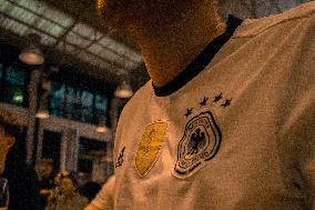 People Meet At Ribeira Market, In Lisbon, To Watch The First Match In UEFA Euro.