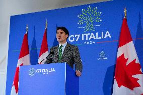 Justin Trudeau At G7 Summit - Italy