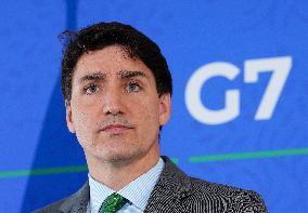 Justin Trudeau At G7 Summit - Italy