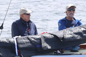 King Juan Carlos Goes Sailing With Simoneta GOmez-Acebo