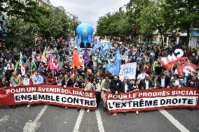 Demonstration against the far right in Paris FA