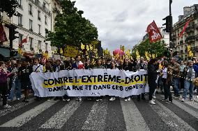 Demonstration against the far right in Paris FA