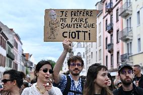 Nouveau Front Populaire Demonstrate - Strasbourg