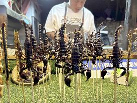 Deep-fried scorpions in China