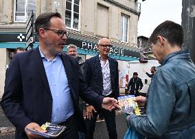Edouard Philippe Connects With Constituents In Bayeux