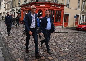 Edouard Philippe Connects With Constituents In Bayeux