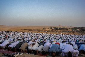 Eid Prayer In Abu Sir Area