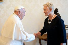 Pope Francis Receives Cindy McCain, Executive Director of WFP - Vatican