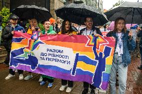 An Equality March Organized By The LGBT+ Community In Kyiv, Amid Russia's Attack On Ukraine