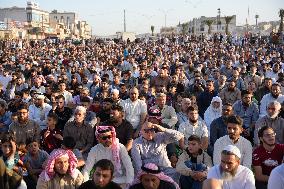 Muslims Perform Eid Prayers In Public Squares