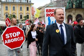 March For Life And Family In Krakow
