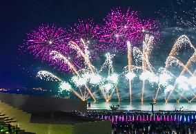 QATAR-DOHA-EID AL-ADHA-FIREWORKS