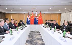 AUSTRALIA-CANBERRA-LI QIANG-AUSTRALIAN SENATE-PRESIDENT-AUSTRALIAN HOUSE OF REPRESENTATIVES-SPEAKER-MEETING