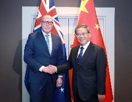 AUSTRALIA-CANBERRA-LI QIANG-LEADER OF THE OPPOSITION-MEETING