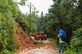A Collapsed Road in Guizhou