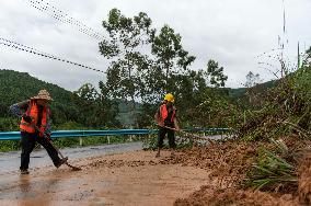 A Collapsed Road in Guizhou