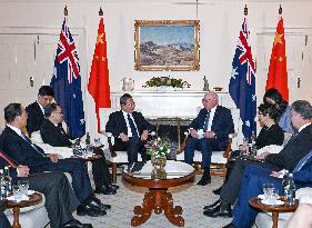 AUSTRALIA-CANBERRA-LI QIANG-GOVERNOR-GENERAL-MEETING