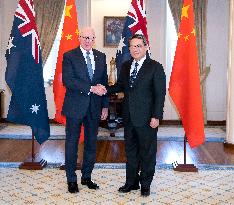 AUSTRALIA-CANBERRA-LI QIANG-GOVERNOR-GENERAL-MEETING