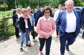 Rachida Dati Travels To The Creuse To Support Candidate In Legislative Elections