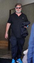 Russell Crowe And Family Leave Armani Hotel - Milan