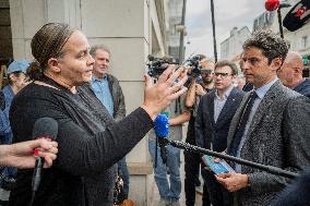 Gabriel Attal Campaigns In Le Perreux-sur-Marne