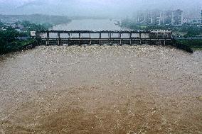 Flood waters in Guilin