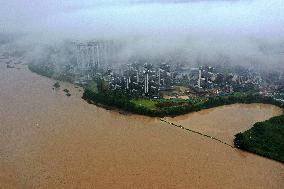 Flood waters in Guilin