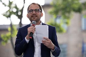 New Popular Front Legislative Election Campaign Meeting - Montreuil