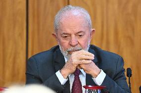 President Of Brazil Luiz Inácio Lula Da Silva Takes Part In The Amazon Security And Sovereignty Plan Ceremony