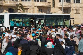 The First Convoys Of Pilgrims Set Off From Northern Syria Towards Mecca.