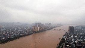 CHINA-GUANGXI-RONG'AN-SURGING WATER FLOW (CN)