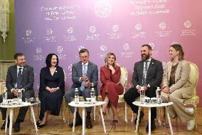 News conference on Fourth Summit of First Ladies and Gentlemen in Kyiv