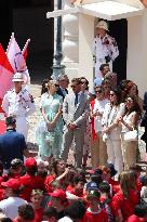 NO TABLOIDS - Olympic Flame For The Paris 2024 Games Arrives In Monaco