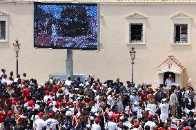 NO TABLOIDS - Olympic Flame For The Paris 2024 Games Arrives In Monaco